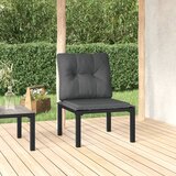 Maison Chic Vrtni Stoli - Stol za vrt z blazinami črn in siv poli ratan JS752, (21877998) | Shoptok.si