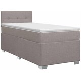  Boxspring krevet s madracem Sivosmeđa 100 x 200 cm Tkanina | shoptok.hr