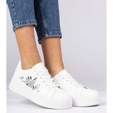 D/CEO marka niezdefiniowana White women's sporty sneakers with print Zelinda | ePonuda.com