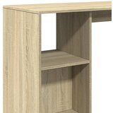  Barski stol s policom boja hrasta 124x46x103,5 cm drveni | shoptok.hr