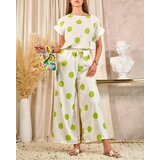 Resti Green and white women's pea set Cene