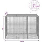  Gabion s žicom debljine 3,5 mm i mrežom 5x2,5 cm 150x100x100 cm Slike