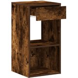  Noćni ormarići s ladicom 2 kom dimljeni hrast 35x34x66,5 cm | Eponuda.ba