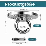 AYUMAL stropni kavelj iz nerjavnega jekla 304 z nosilnostjo do 800 kg | Shoptok.si