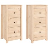 Maison Chic Komoda - Predalnik 2 kosa 40x35x80 cm trdna borovina, (21716755) Cene