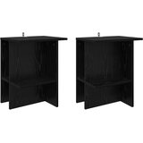  Kava Stol 2 pcs Crni hrast 40 x 30 x 49 cm Konstruirano drvo | shoptok.hr