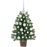  Umjetno božićno drvce s 150 LED svjetlima Zelena 75 cm PE i PVC Slike