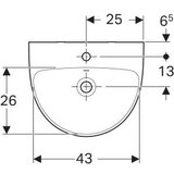 Geberit LAVABO ZIDNI SELNOVA 500X410 GEBERIT 500.295.01.7 | ePonuda.com