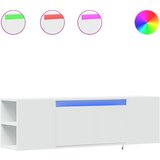 Maison Chic Stenska TV omarica - TV stojalo - Televizijska omarica z LED lučkami bela 135x31x39,5 cm, (21699847) Cene