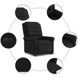 vidaXL Električni naslonjač na podizanje od tkanine crni | shoptok.hr