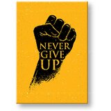  Motivaciona slika na platnu Never give up (moderne slike sa) | shoptok.hr