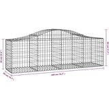  Lučne gabionske košare 11 kom 200x50x60/80 cm pocinčano željezo | shoptok.hr