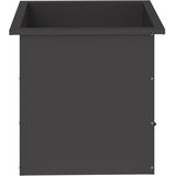 Vrtna posuda za sadnju s LED svjetlom Crna 50 x 50 x 48 cm Slike