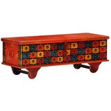  Kutija za pohranu crvena 110x40x40 cm masivno bagremovo drvo | shoptok.hr