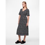 Pieces Obleka 'TALA' črna / off-bela | Shoptok.si