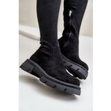 Boto Women's Over the Knee Eco Suede Boots Black Irithalla | Eponuda.ba