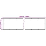 Balkonski zastor bež 75 x 300 cm od tkanine Oxford | Eponuda.com