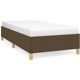 vidaXL Posteljni okvir temno rjav 90x200 cm blago, (20794922) Cene