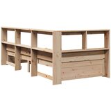  Knjižna postelja brez ležišča 90x200 cm trdna borovina | Shoptok.si