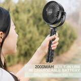 COMLIFE prenosni USB ventilator s fleksibilnim stojalom in LED-lučjo | Shoptok.si