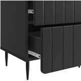  Noćni ormar 2 pcs Crna 43 x 34,5 x 49,5 cm Konstruirano drvo | shoptok.hr