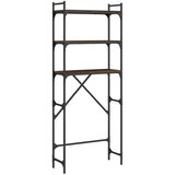  Polica za perilicu rublja boja smeđeg hrasta 67x25x163cm drvena | shoptok.hr