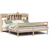 vidaXL Knjižna postelja brez vzmetnice 180x200 cm trdna borovina | Shoptok.si