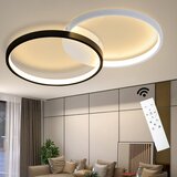 Nettlife sodobna črna LED stropna svetilka 50 cm, 45 W, 3000–6000 K, zatemnilna, kovinska, z daljinskim upravljalnikom, (5000491423) Cene