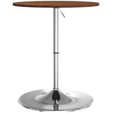  The Living Store Barska miza temno rjava Ø60x89,5 cm trdna hrastovina - Barska Miza, (21500524) | Shoptok.si