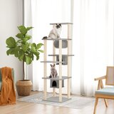 vidaXL Penjalica za mačke sa stupovima za grebanje svjetlosiva 169 cm | shoptok.hr