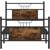  Okvir kreveta bez madraca dimljena boja hrasta 90x190 cm drveni | shoptok.hr