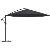  Konzolni vrtni suncobran s aluminijskim stupom 350 cm crni | shoptok.hr