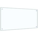  Kuhinjska zaštita od prskanja prozirna 100x50 cm kaljeno staklo | shoptok.hr