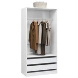 Sijaj ormar visoki sjaj bijeli 100 x 50 x 200 cm konstruirano drvo | shoptok.hr