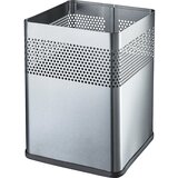 Helit koš za papir, kvadraten, prostornina 18 l, šxvxg 240 x 325 x 240 mm, nerjavno jeklo, de 2 kosa Cene