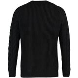 Trendyol Black Men Regular Fit Crew Neck Hair Knitting Detailed Knitwear Sweater | shoptok.hr