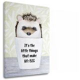  Slike na platnu z besedilom Its the little things (moderne) | Shoptok.si