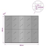  Gabion s žicom debljine 3 5 mm i mrežom 5x2 5 cm 250x10x200 cm - 10 cm 200 cm 250 cm | shoptok.hr