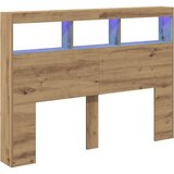 Ormarić za uzglavlje LED boja artisan hrast 140x17x102 cm | shoptok.hr