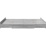  Krevet s ladicama Siva Sonoma 150 x 200 cm Konstruirano drvo | shoptok.hr
