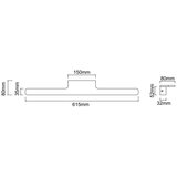 Open Design OR86126 - LED osvetljenje ogledala LUCE LED/11W/230V 61,5 cm IP44 hrom | Eponuda.com