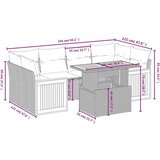 vidaXL 7-dijelni set vrtnih sofa od poliratana s jastucima bež | shoptok.hr