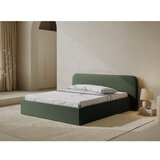Micadoni Zeleni tapecirani bračni krevet s prostorom za odlaganje s podnicom 160x200 cm Elizabeth – | shoptok.hr