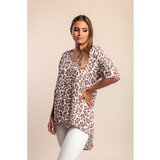 Fenzy Široka Bluza S Leopard Printom, Smeđa | shoptok.hr