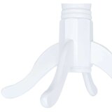 vidaXL Jedilna miza bela in rjava 106 cm iz trdnega kavčukovca | Shoptok.si