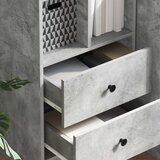  Highboard s ladicama Betonski sivi 45,5 x 34 x 127 cm | Eponuda.ba