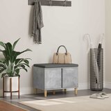  Klupa za hodnik s jastukom Betonsko Siva 60 x 38 x 46 cm Cijene