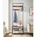  Stalak za kapute NAVOR braon/crna | Eponuda.com