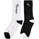 MT Accessoires Zodiac 2-Pack Black/White Scorpion Socks