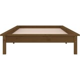  LED okvir kreveta boja meda 75 x 190 cm mali od masivnog drva | Eponuda.ba